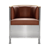 Aluminum Chair: Polished Aluminum + Tarnsjo Leather