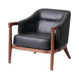 Brightliner Alva Club Chair: Natural Walnut