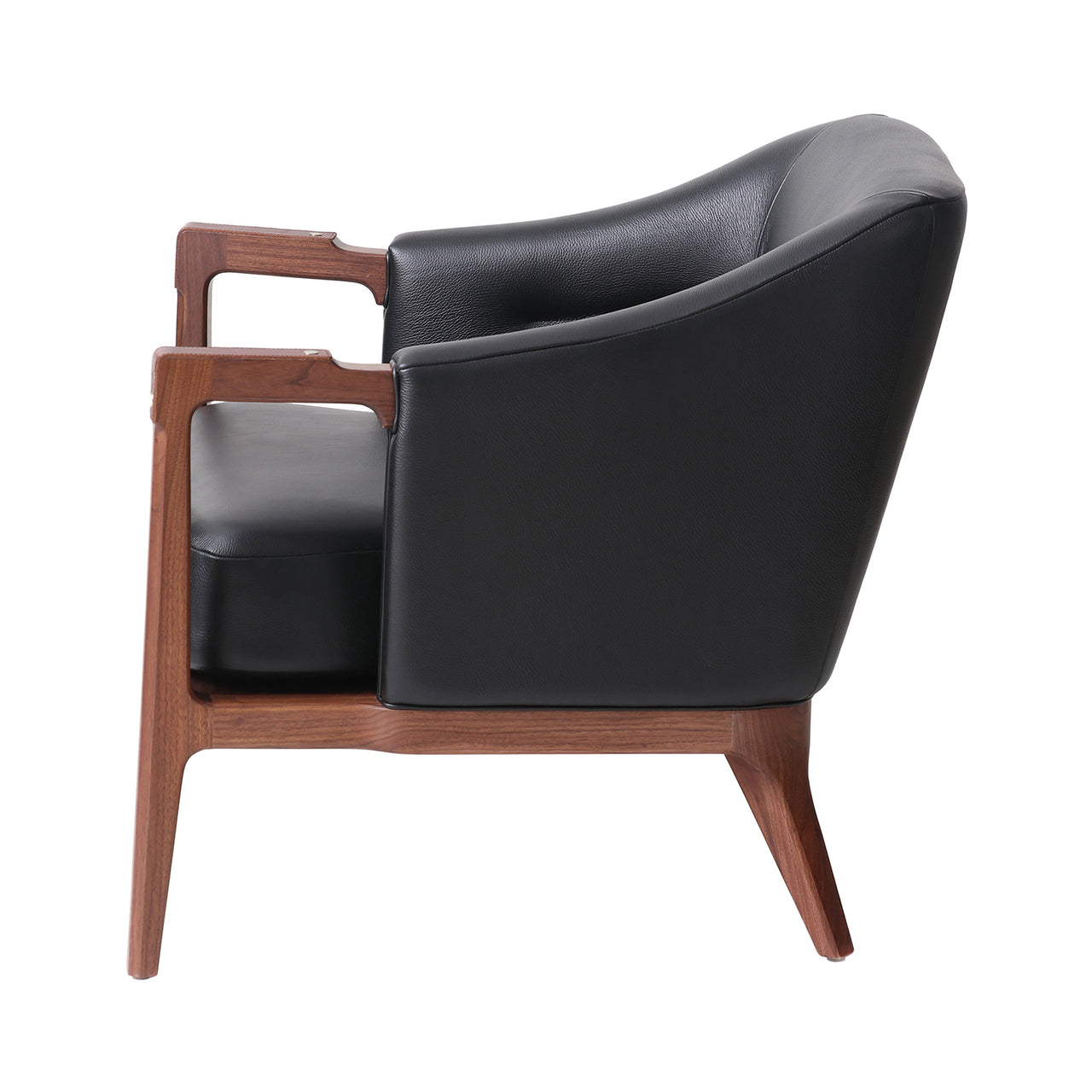Brightliner Alva Club Chair: Natural Walnut
