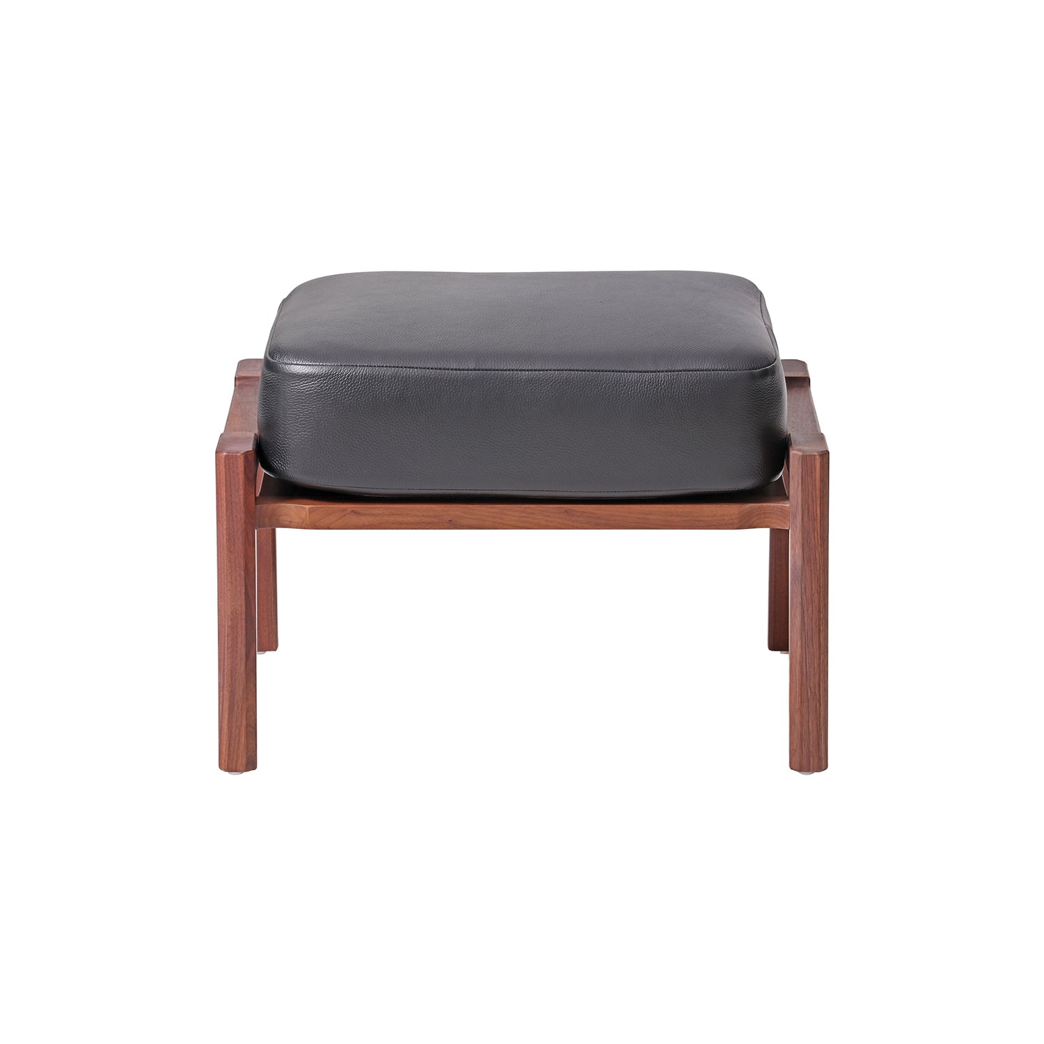 Brightliner Alva Ottoman: Natural Walnut