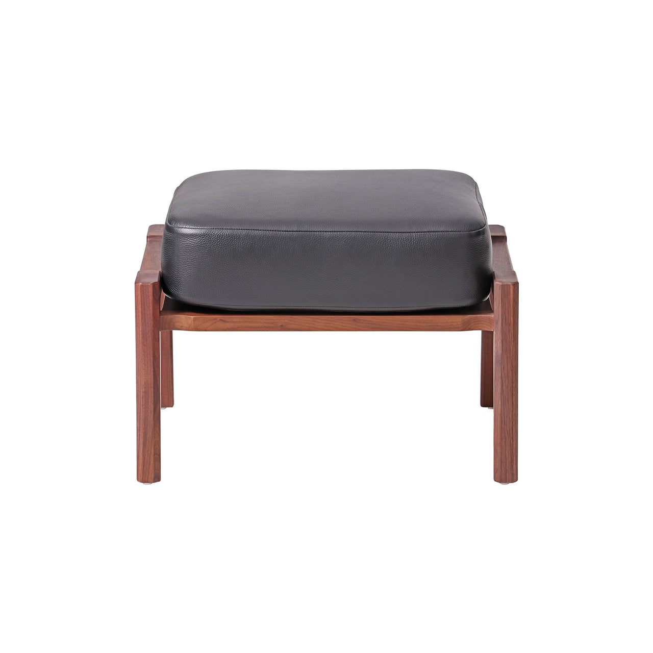 Brightliner Alva Ottoman: Natural Walnut