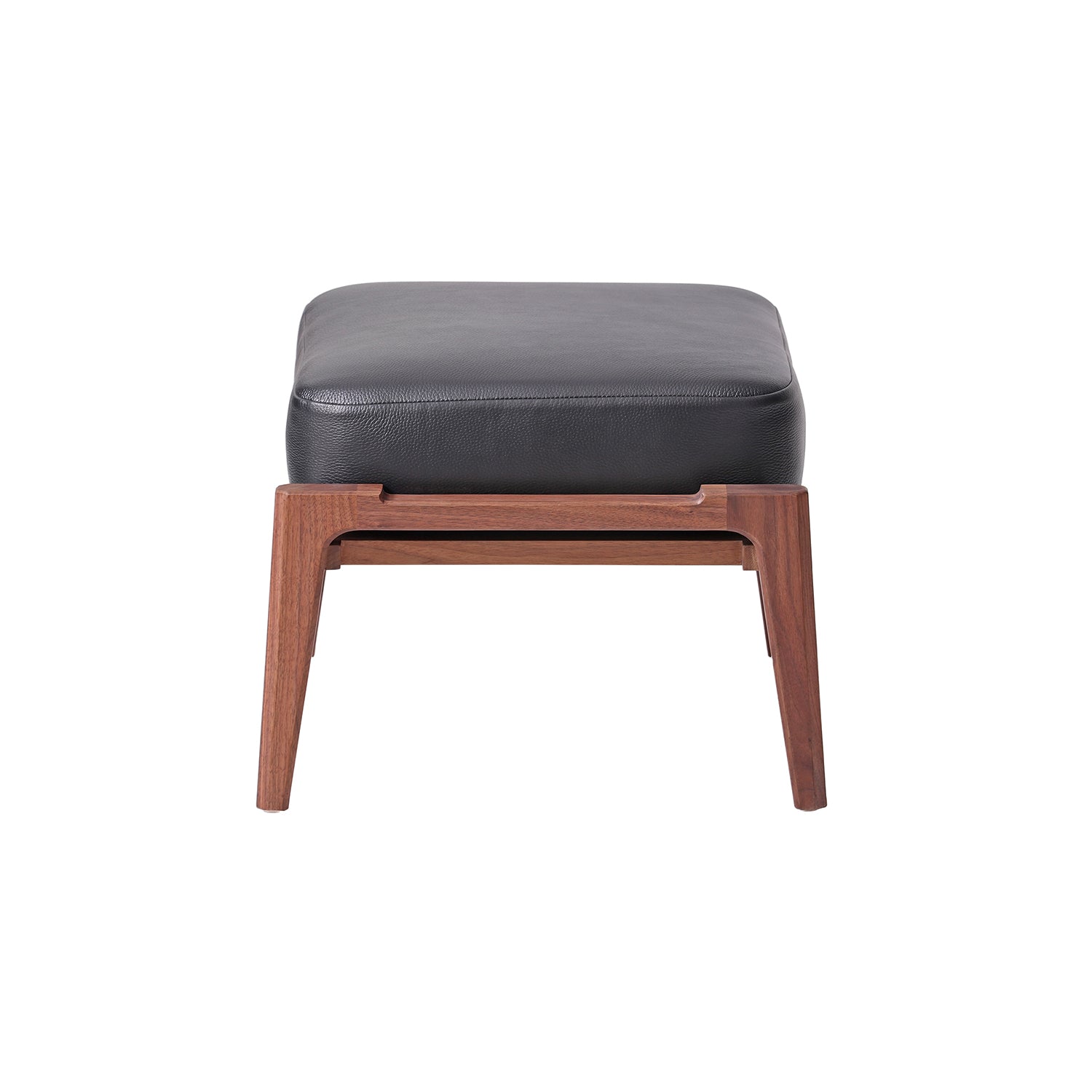 Brightliner Alva Ottoman: Natural Walnut