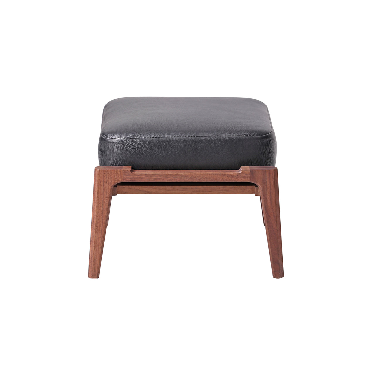 Brightliner Alva Ottoman: Natural Walnut