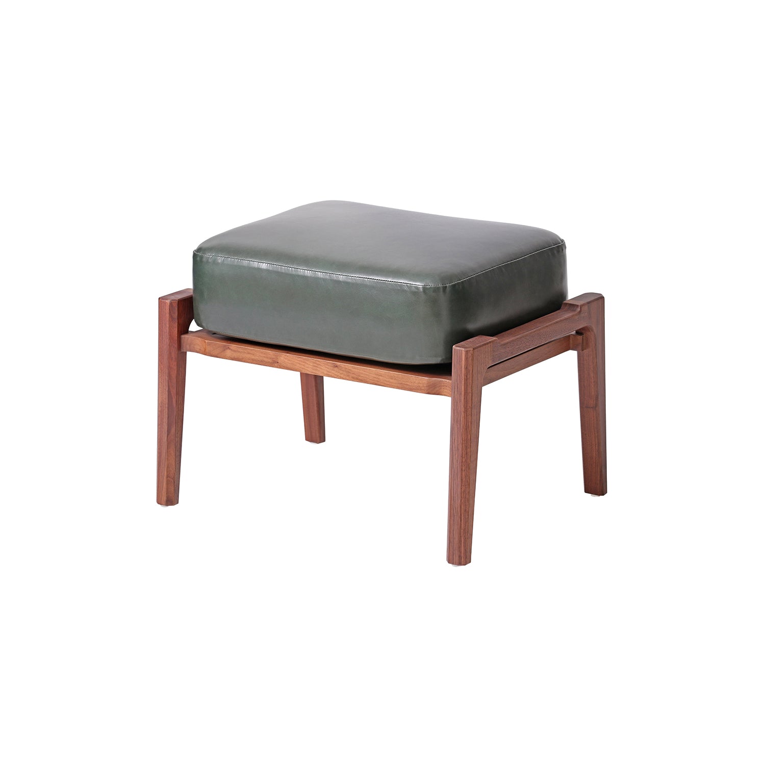 Brightliner Alva Ottoman: Natural Walnut