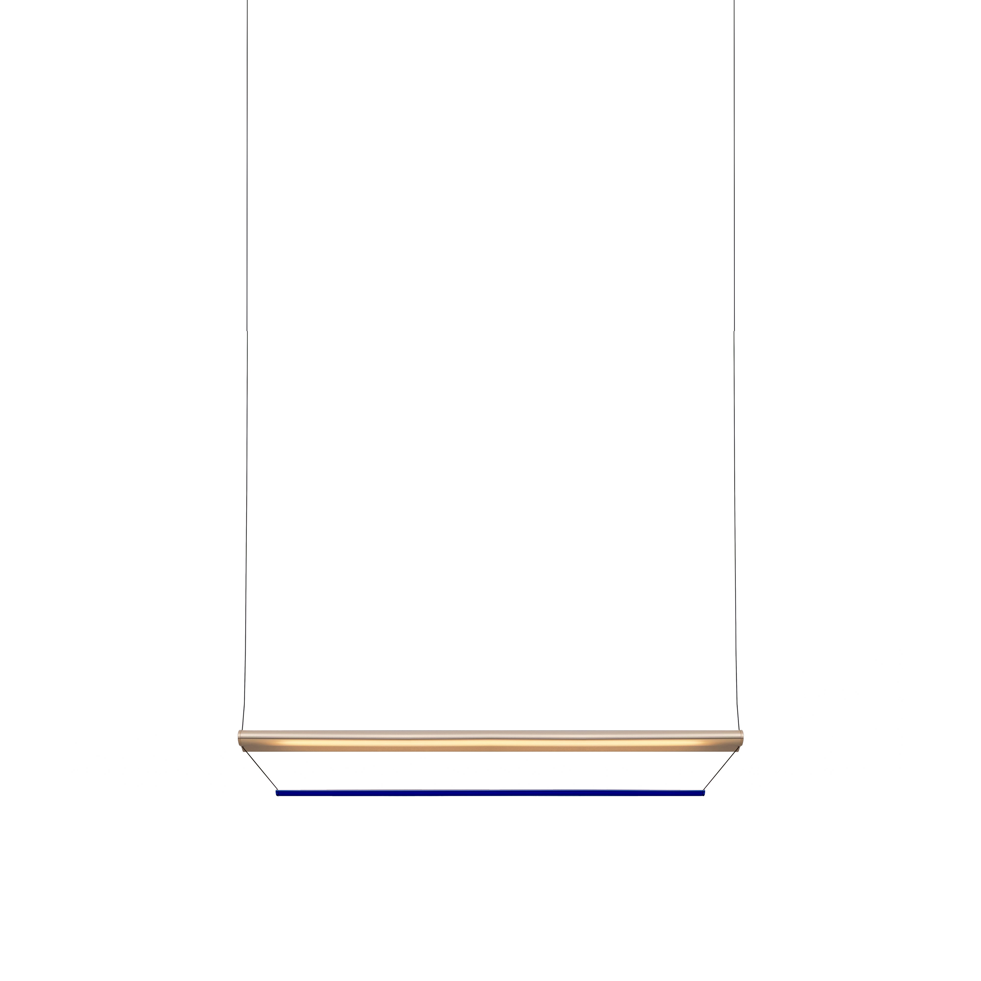 Tier 150 Pendant Light: Anodized Gold + Sapphire