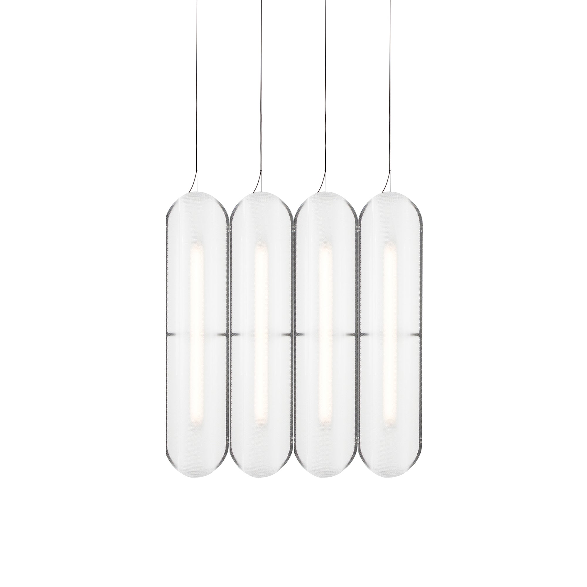 Vale System Pendant Light: Vertical + Side-to-Side + Vale 4 + Anthracite