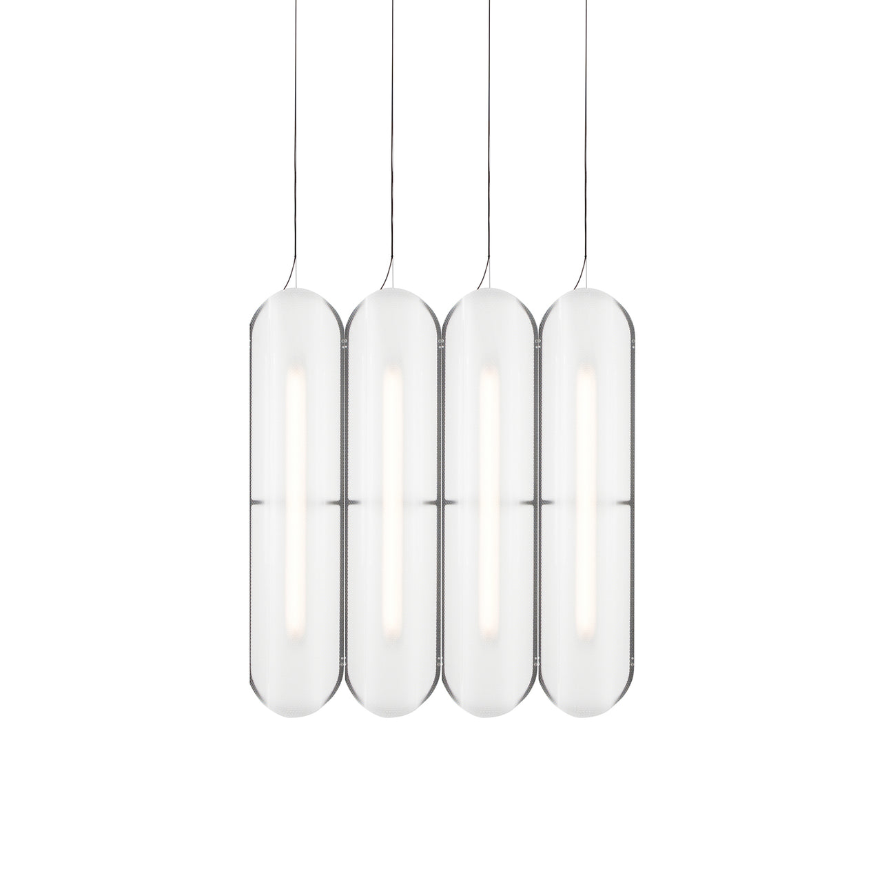 Vale System Pendant Light: Vertical + Side-to-Side + Vale 4 + Anthracite