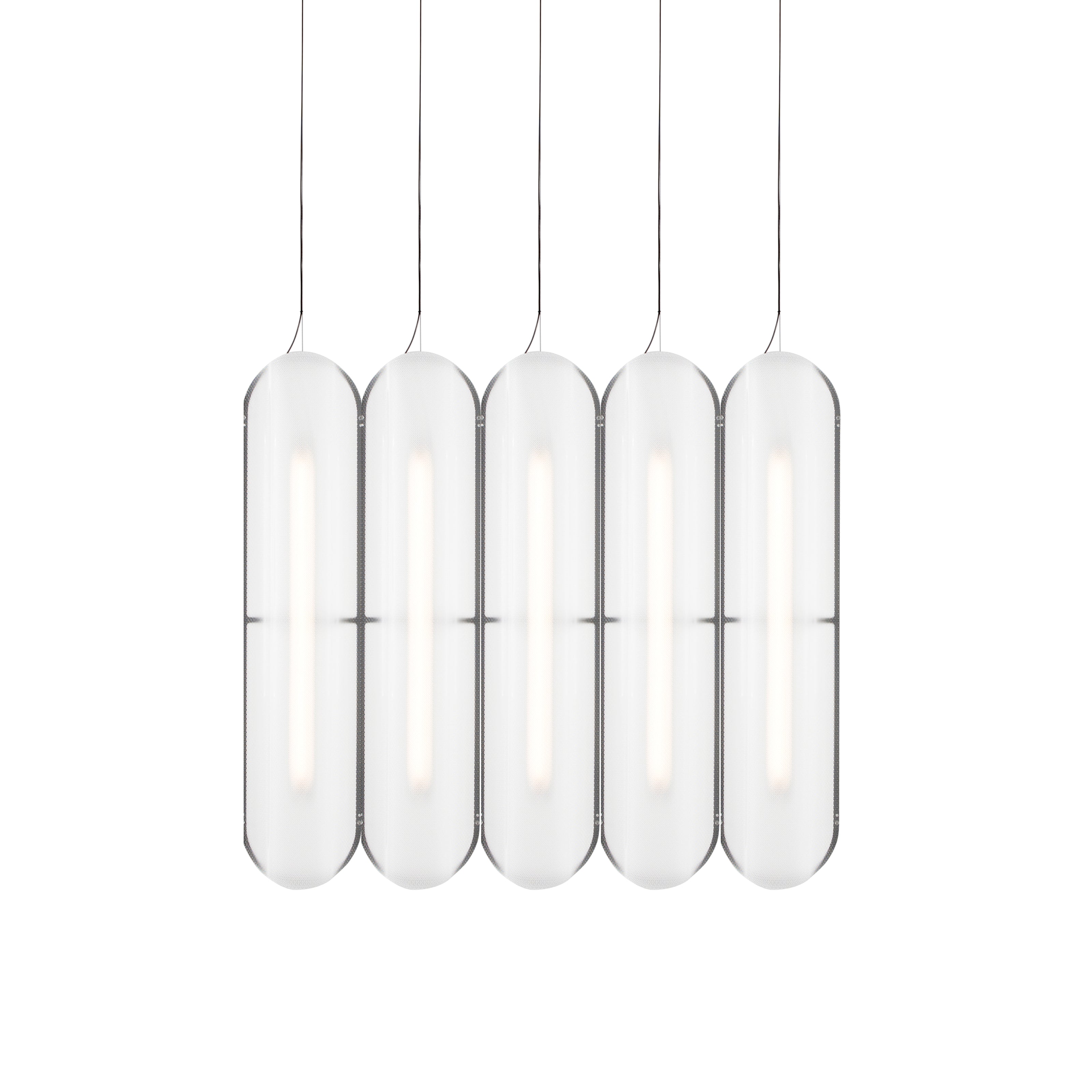 Vale System Pendant Light: Vertical + Side-to-Side + Vale 5 + Anthracite