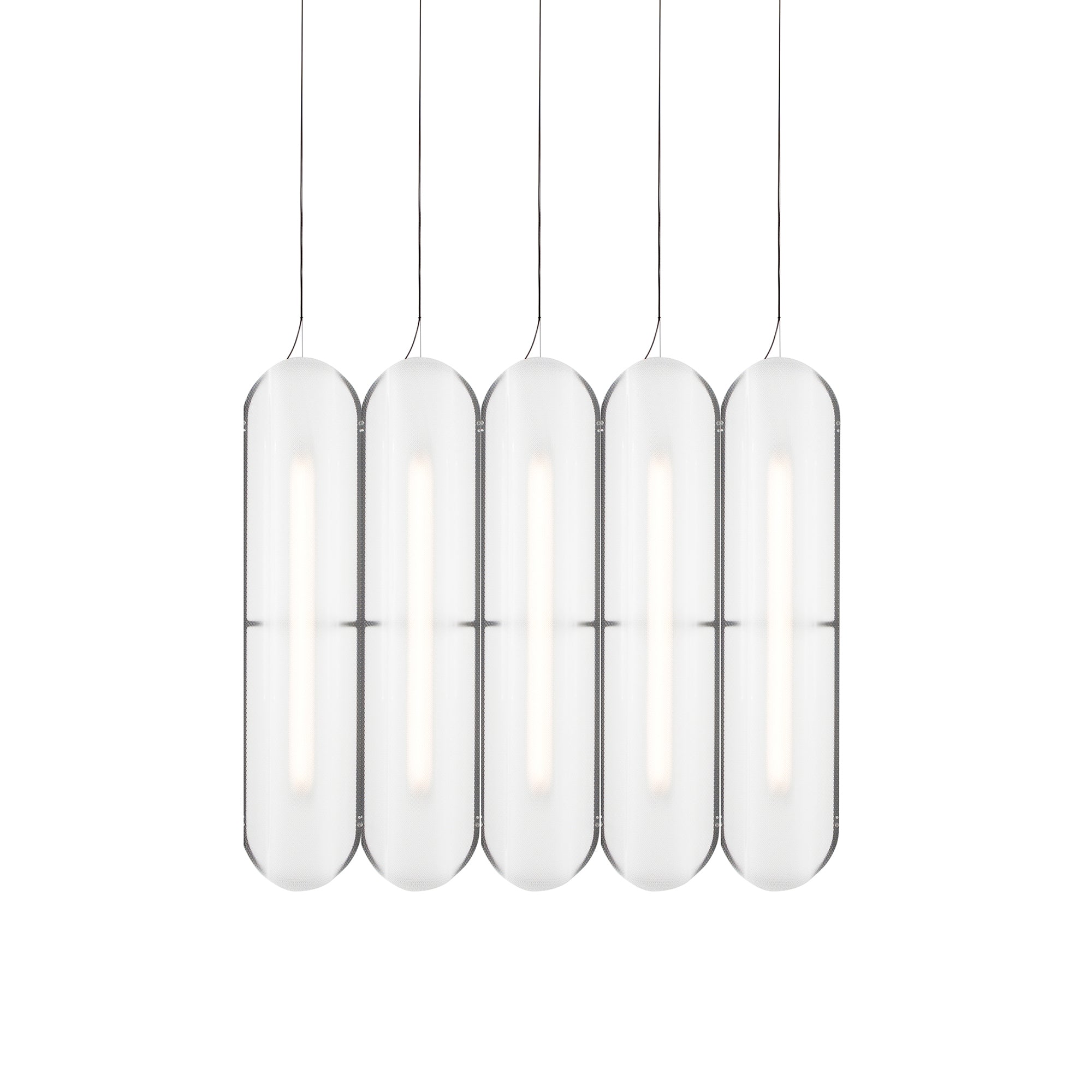 Vale System Pendant Light: Vertical + Side-to-Side + Vale 5 + Anthracite
