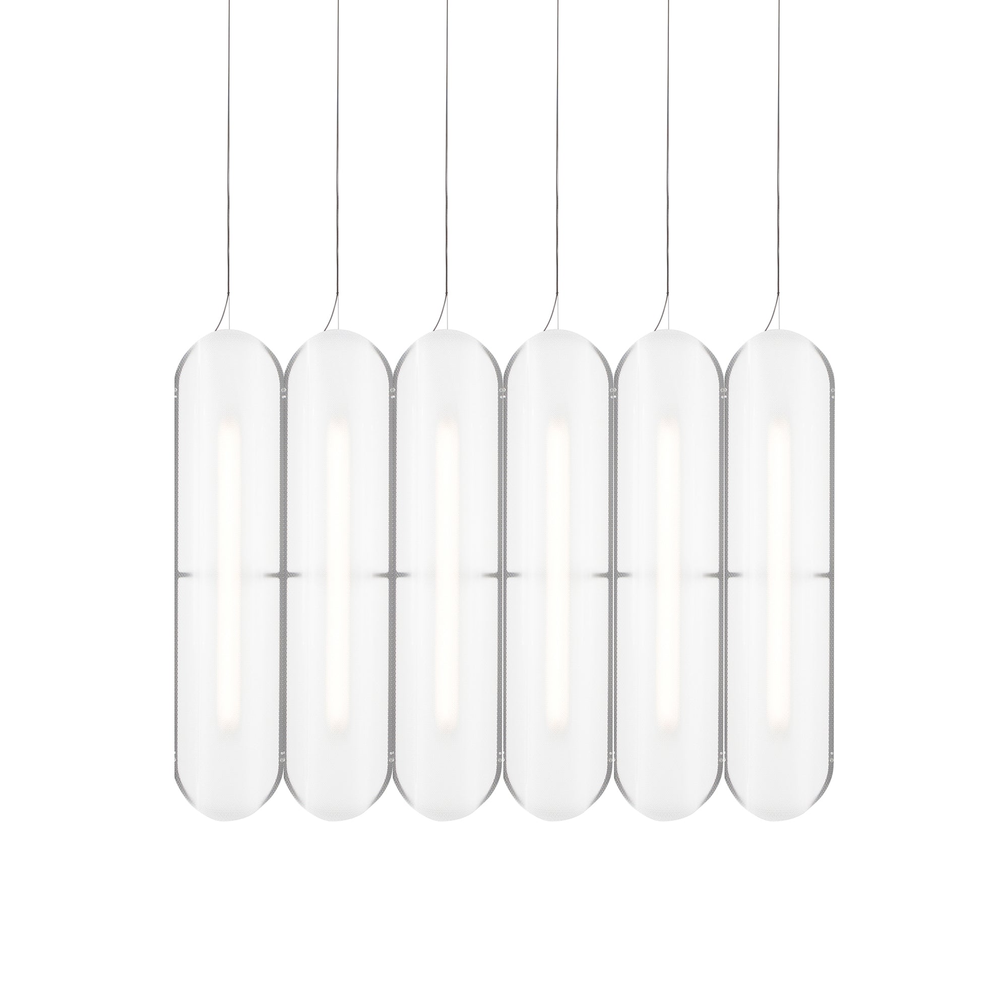 Vale System Pendant Light: Vertical + Side-to-Side + Vale 6 + Anthracite