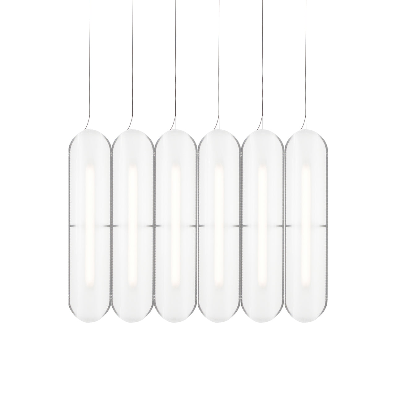 Vale System Pendant Light: Vertical + Side-to-Side + Vale 6 + Anthracite