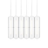 Vale System Pendant Light: Vertical + Side-to-Side + Vale 6 + Anthracite