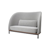 Arc Sofa Highback Love Seat: Natural Walnut