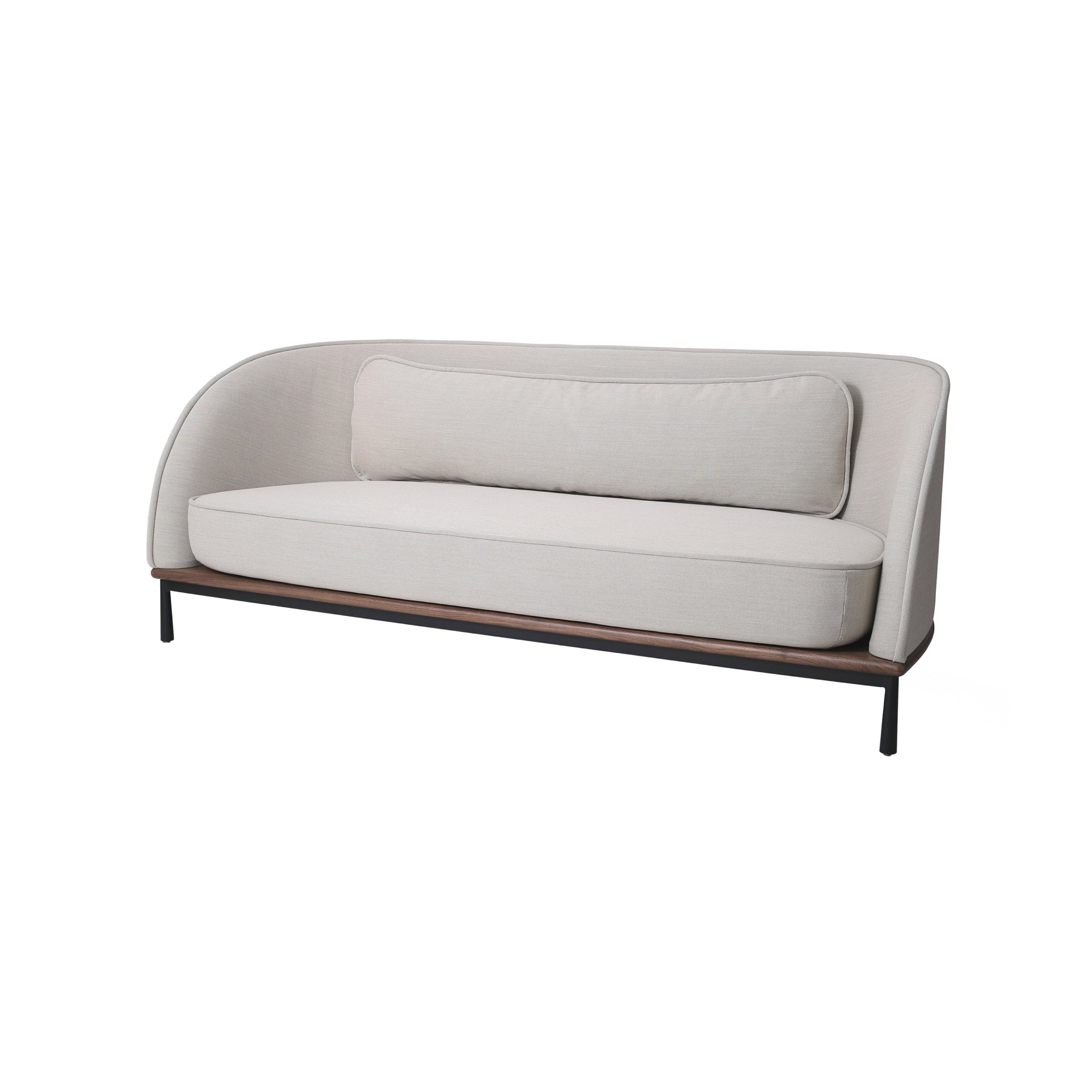 Arc Sofa 3 Seater: Natural Walnut