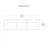 Arcade Modular Sofa: Configuration 10