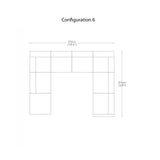 Arcade Modular Sofa: Configuration 6