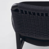 Saga Low Chair: Black Papercord Backrest + Set of 2
