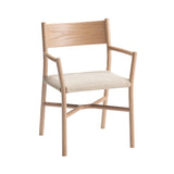 Ariake Armchair: Paper Cord + Natural + White Oak