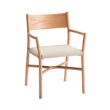 Ariake Armchair: Paper Cord + Natural + Natural Oak