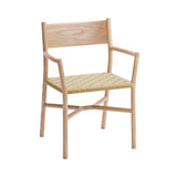 Ariake Armchair: Textile Strap + White Oak + Beige