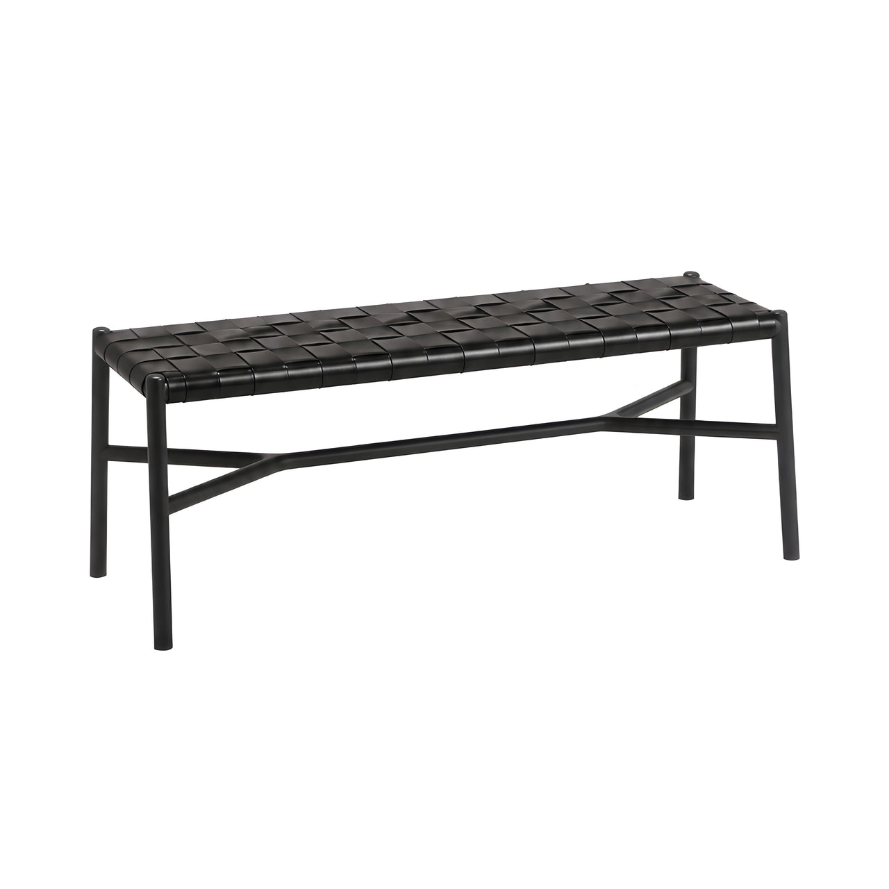 Ariake Bench: Leather Strap + Black + Sumi Ash