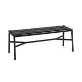 Ariake Bench: Leather Strap + Black + Sumi Ash