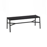 Ariake Bench: Textile Strap + Sumi Ash + Black 