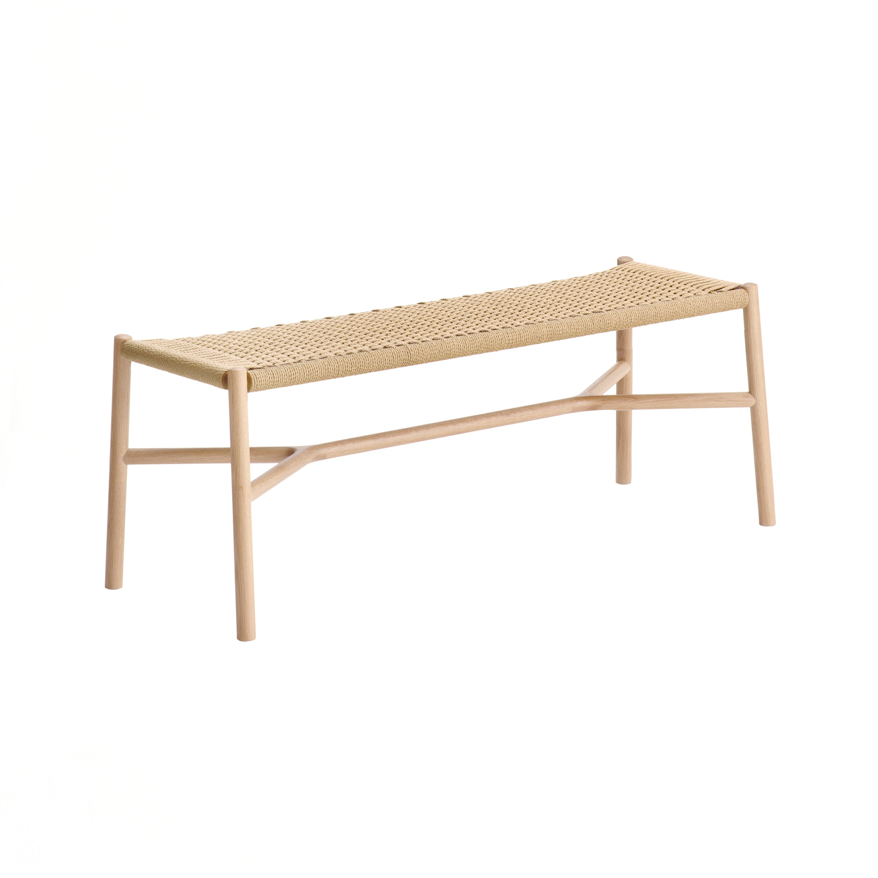 Ariake Bench: Paper Cord + White Oak + Natural