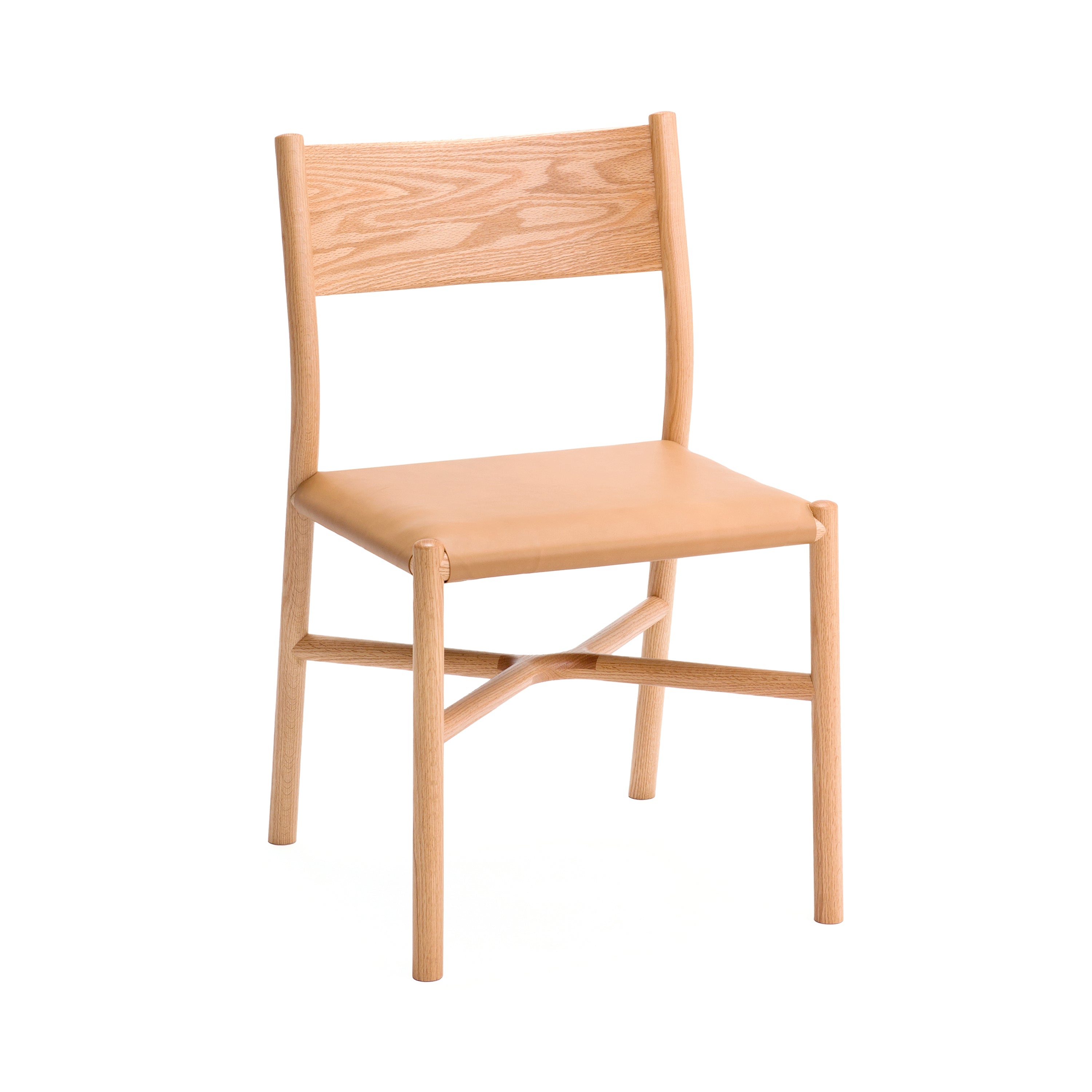 Ariake Chair: Upholstered + Set of 2 + Natural Oak