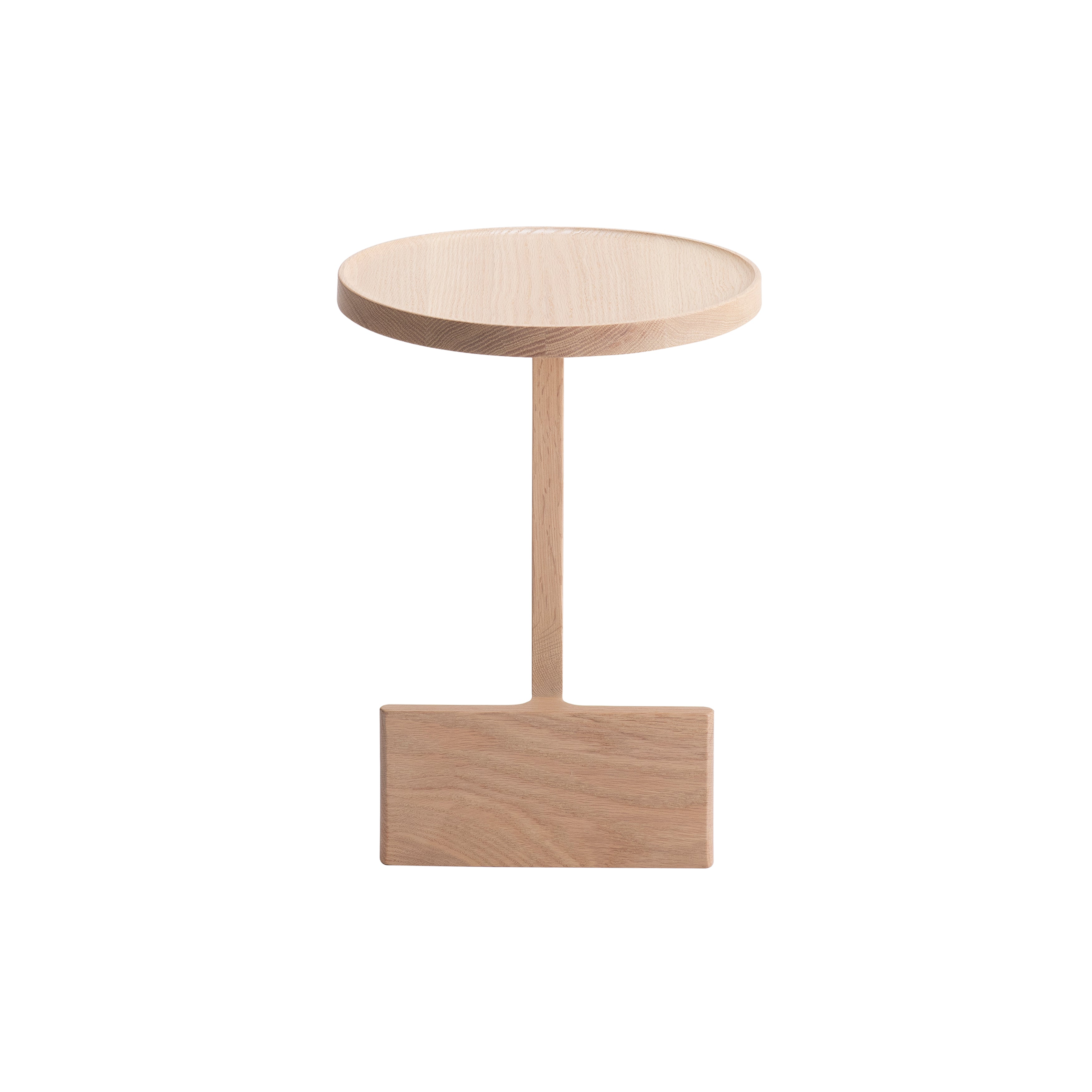 Beam Side Table: Natural Oak