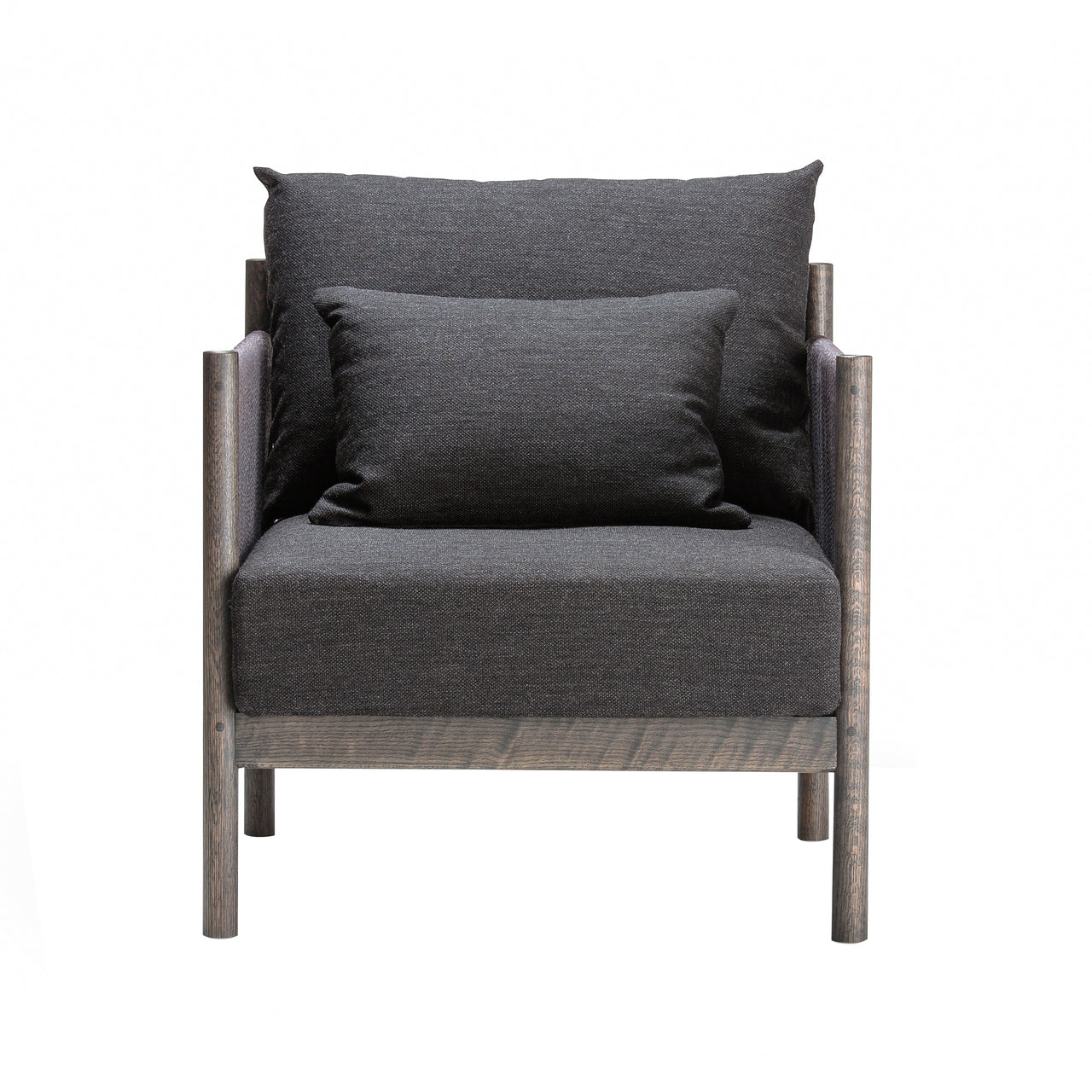 Braid Sofa: Smoke Oak + 1 + Baton B-CGR