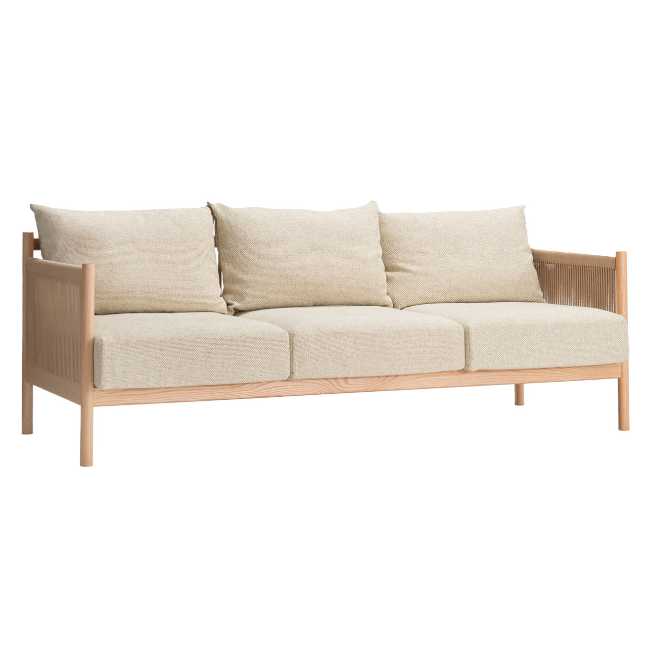 Braid Sofa: 3 Seater + Natural Oak