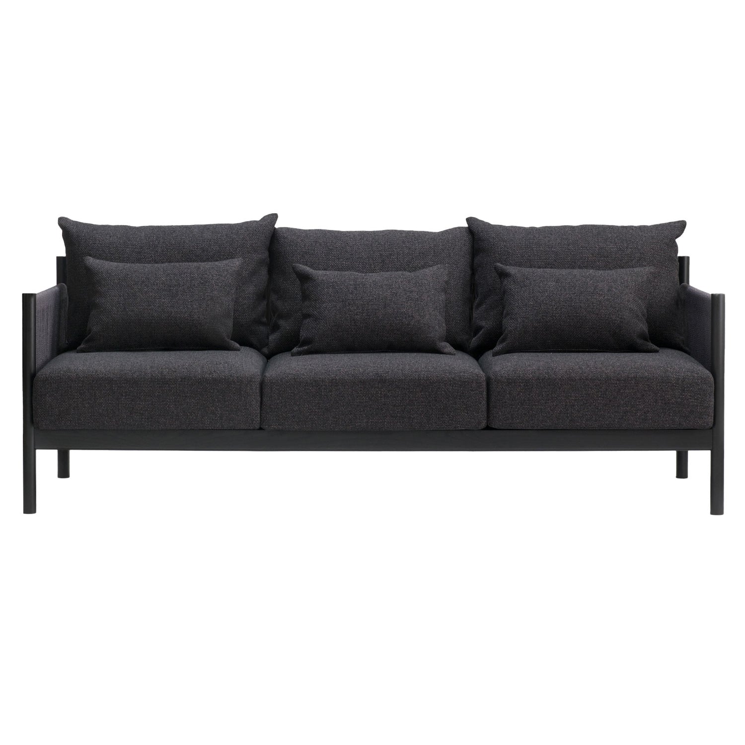Braid Sofa: 3 Seater + Sumi Ash