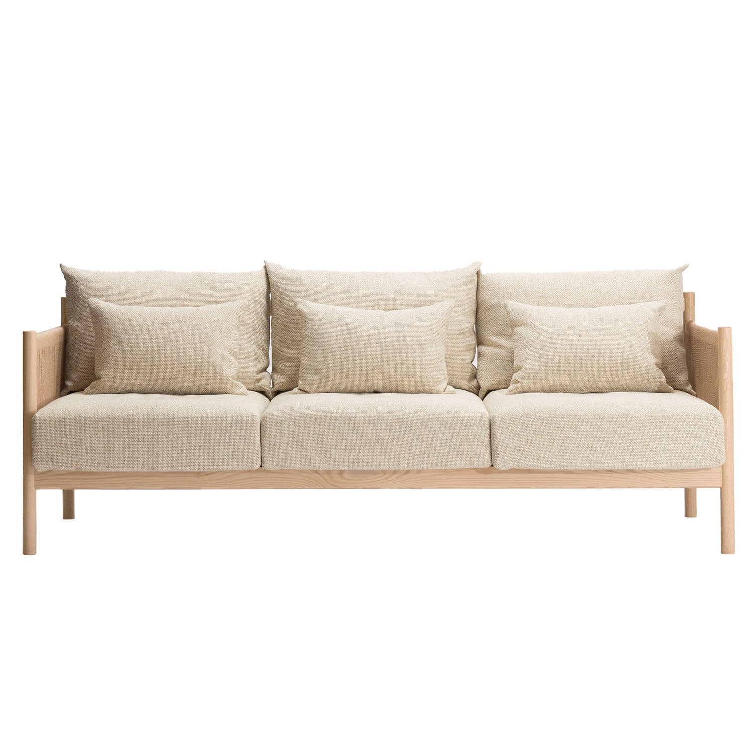 Braid Sofa: 3 Seater + Natural Oak