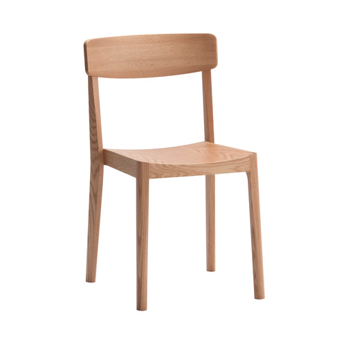 Carved Chair: Set of 2 + Natural Oak