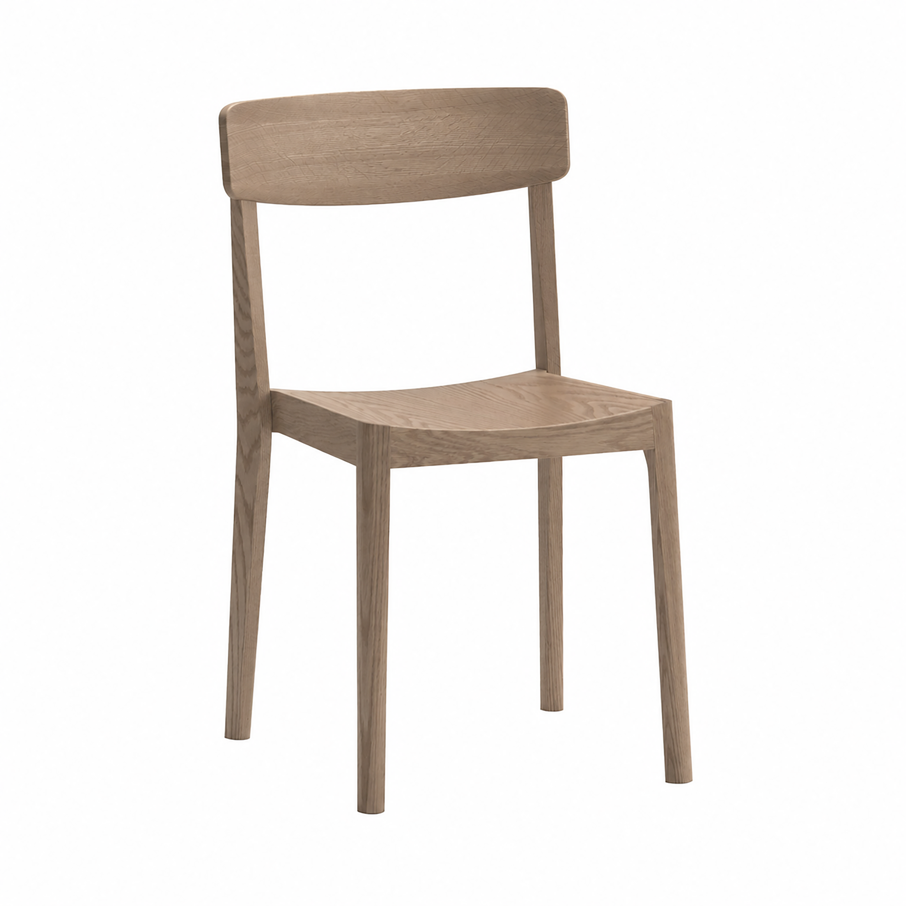 Carved Chair: Set of 2 + Smoked Oak