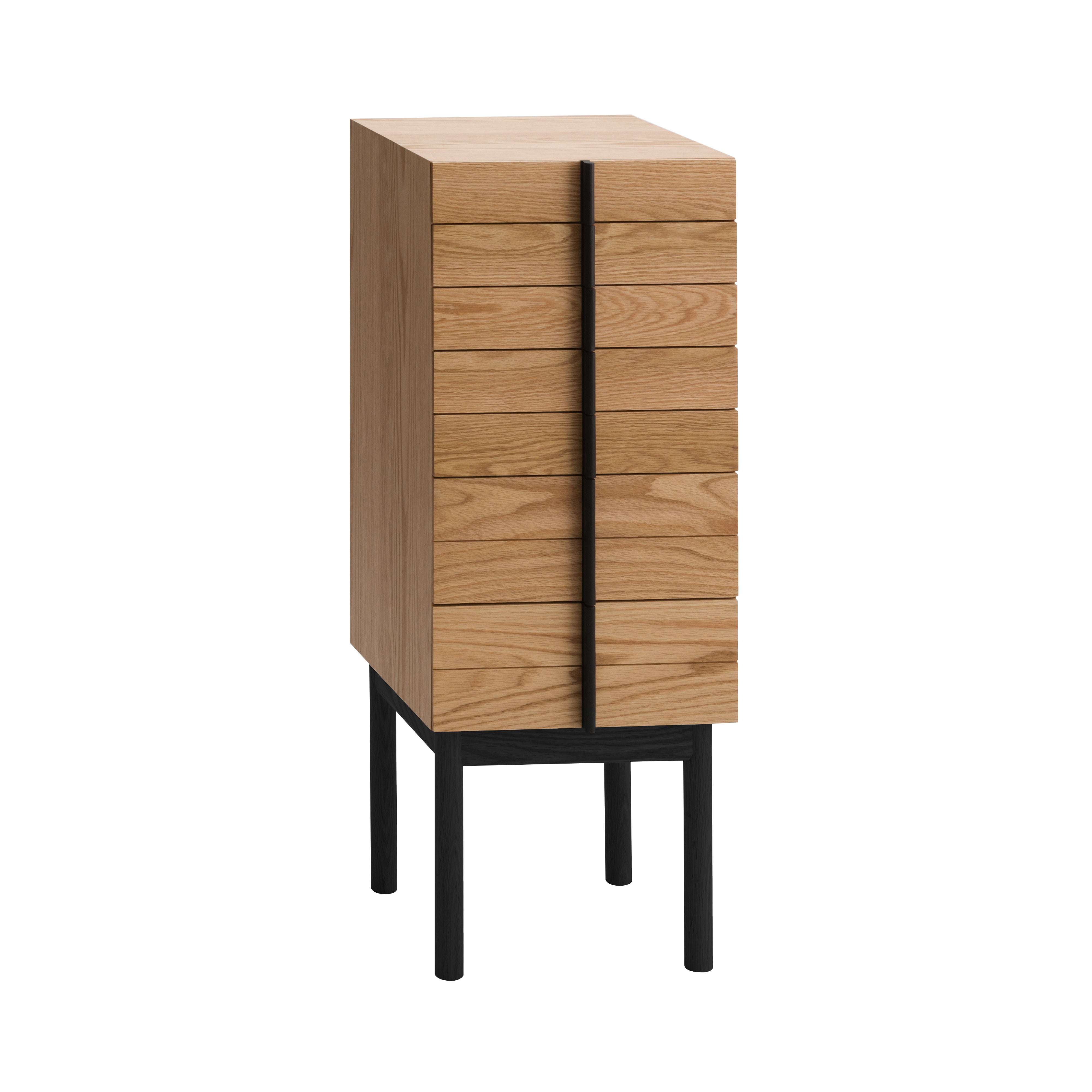 Column Chest: Natural Oak