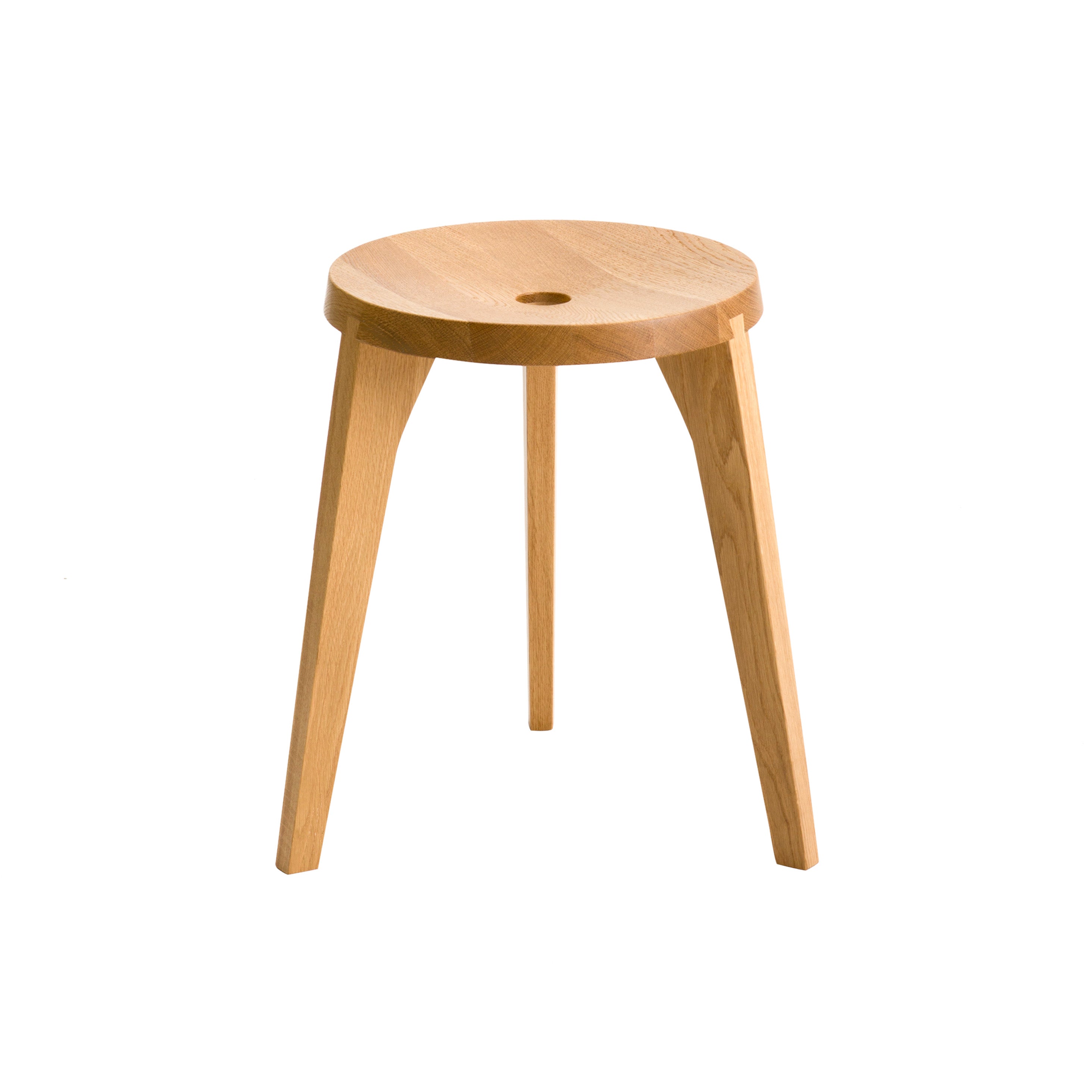 Dovetail Stool: Natural Oak + 3