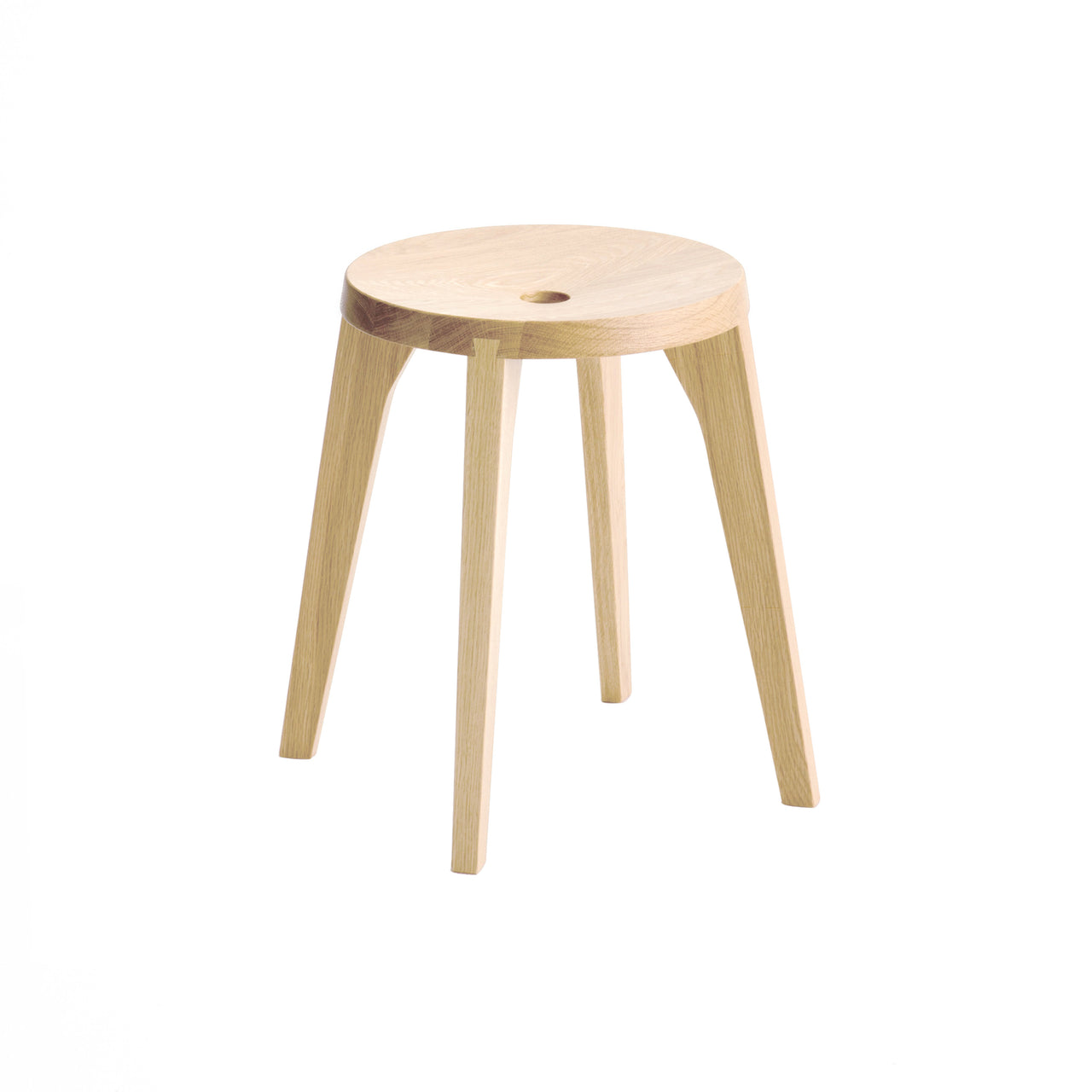 Dovetail Stool: White Oak + 4