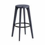 Dovetail Bar + Counter Stool: Bar + Indigo Ash