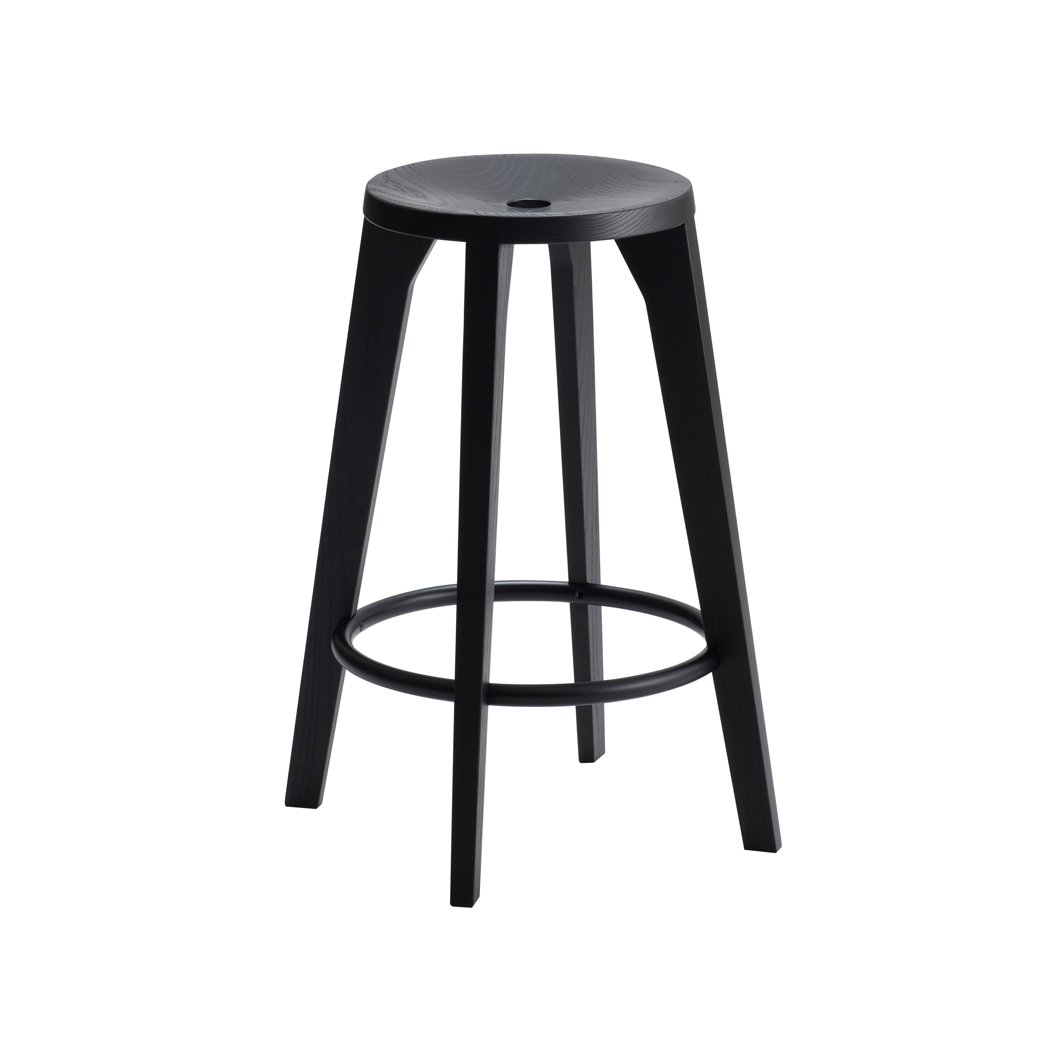 Dovetail Bar + Counter Stool: Counter + Sumi Ash