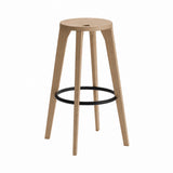 Dovetail Bar + Counter Stool: Bar + White Oak