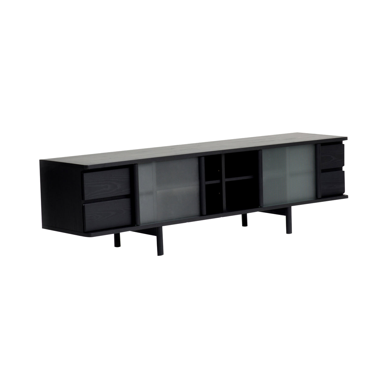 Rikyu TV Console: Sumi Ash