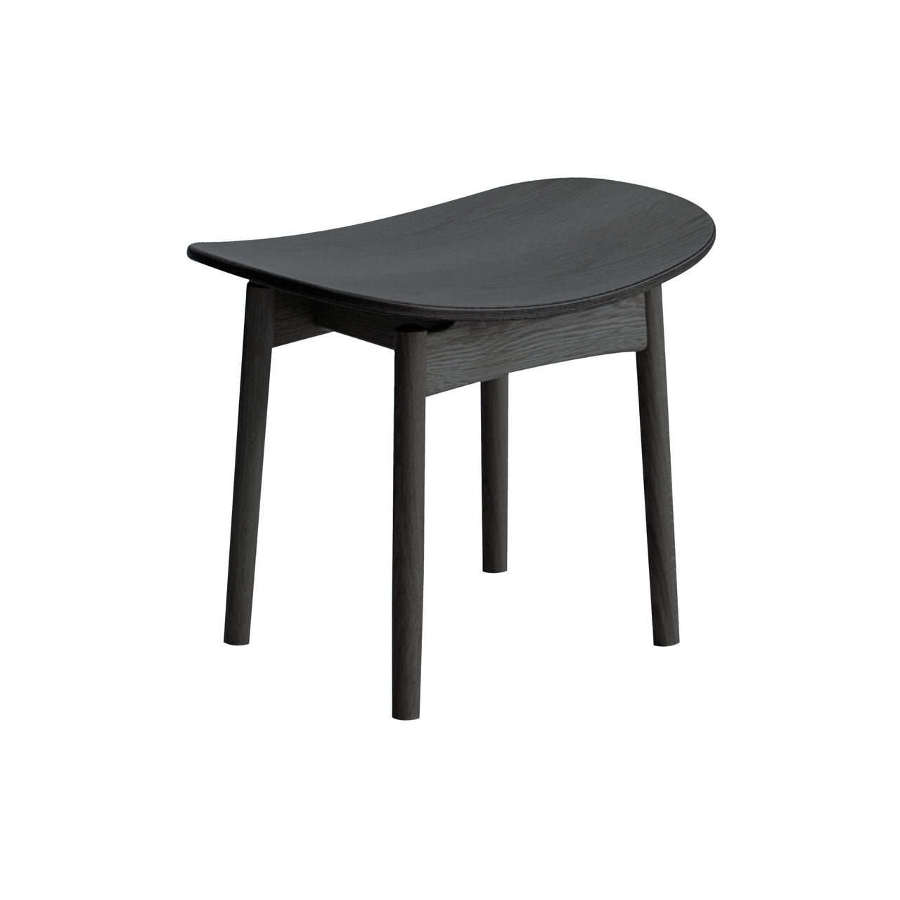 Saga Dining Stool: Sumi Ash