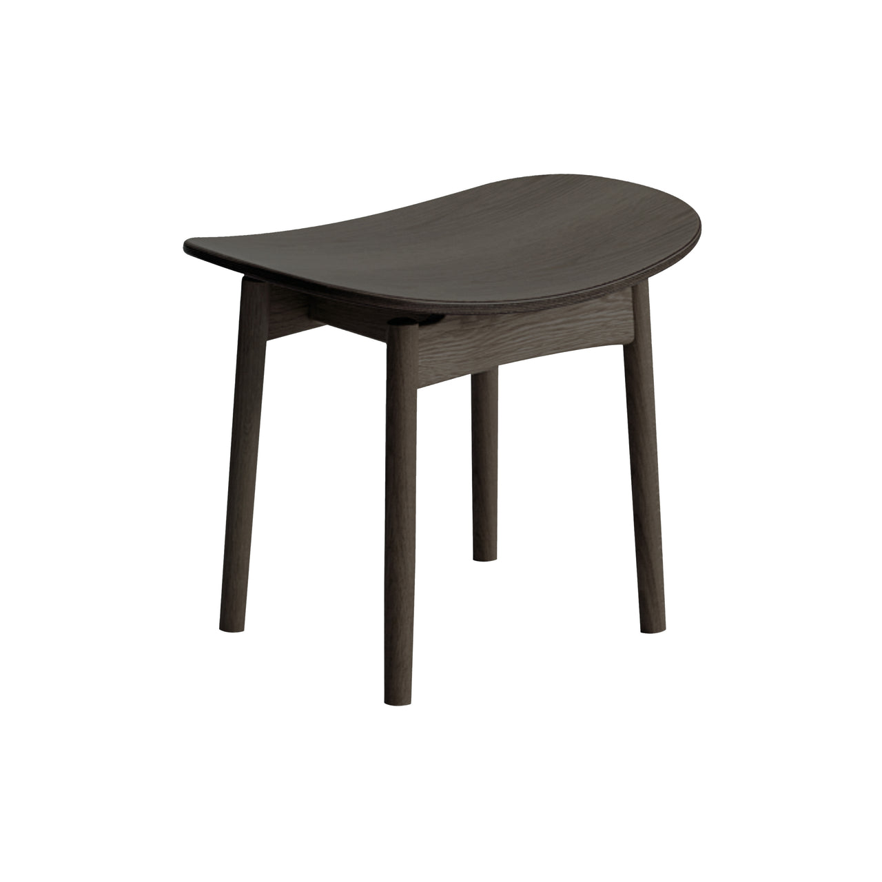 Saga Dining Stool: Smoked Oak