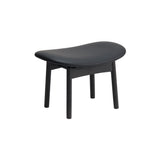 Saga Footstool: Upholstery + Ash Sumi + Fibre Black