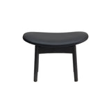 Saga Dining Stool: Upholstered + Sumi Ash