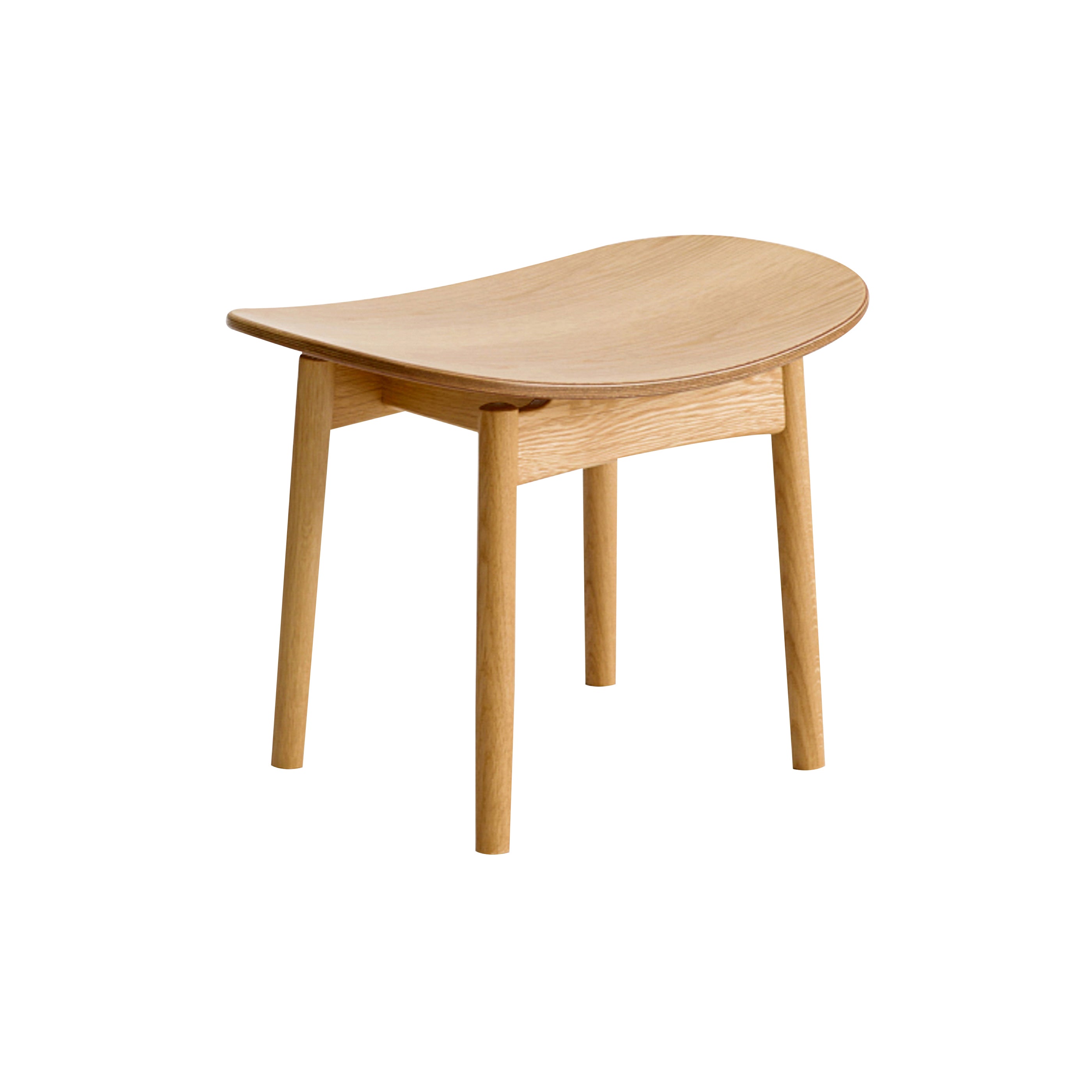 Saga Lounge Stool: Natural Ash