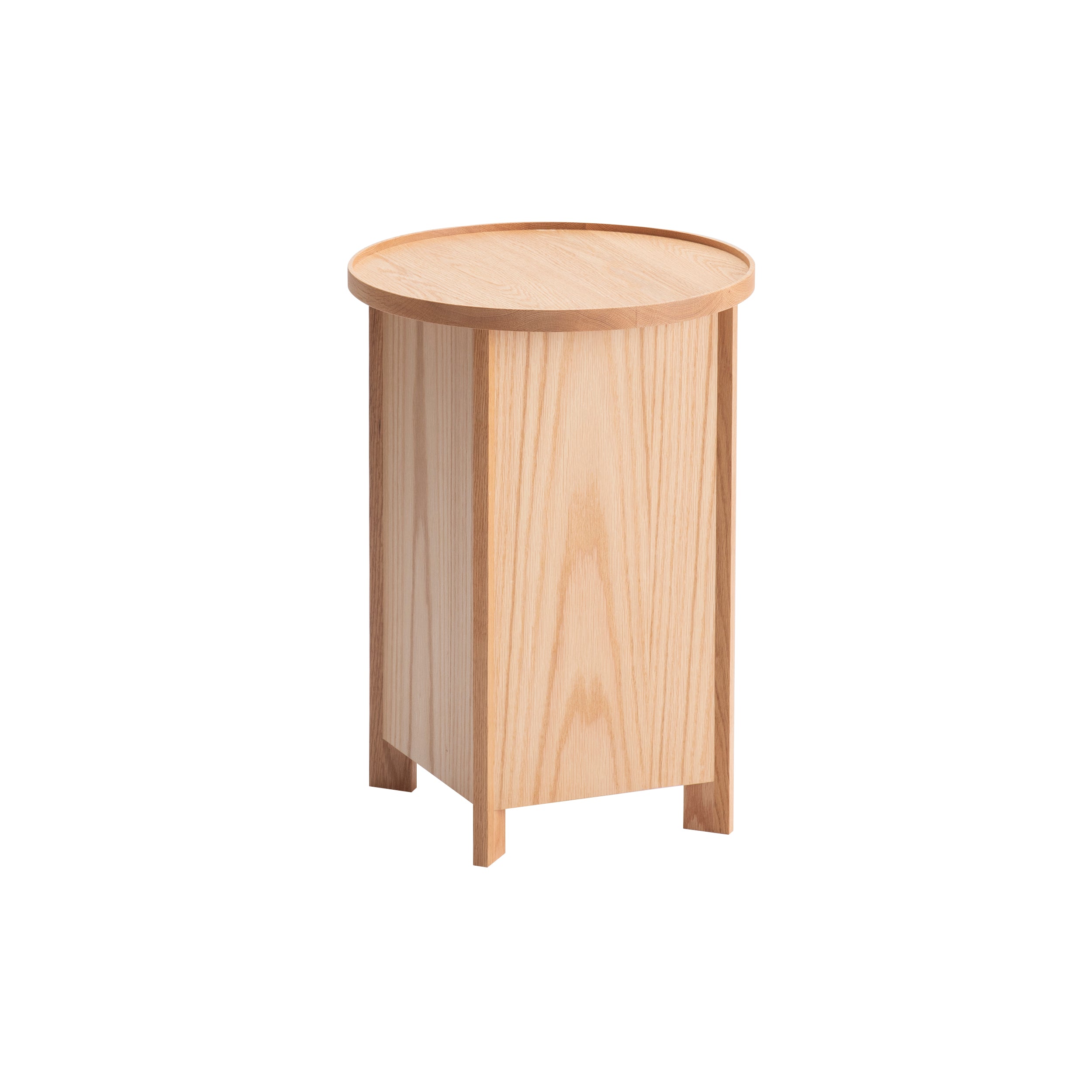 Sake Side Table: Natural Oak