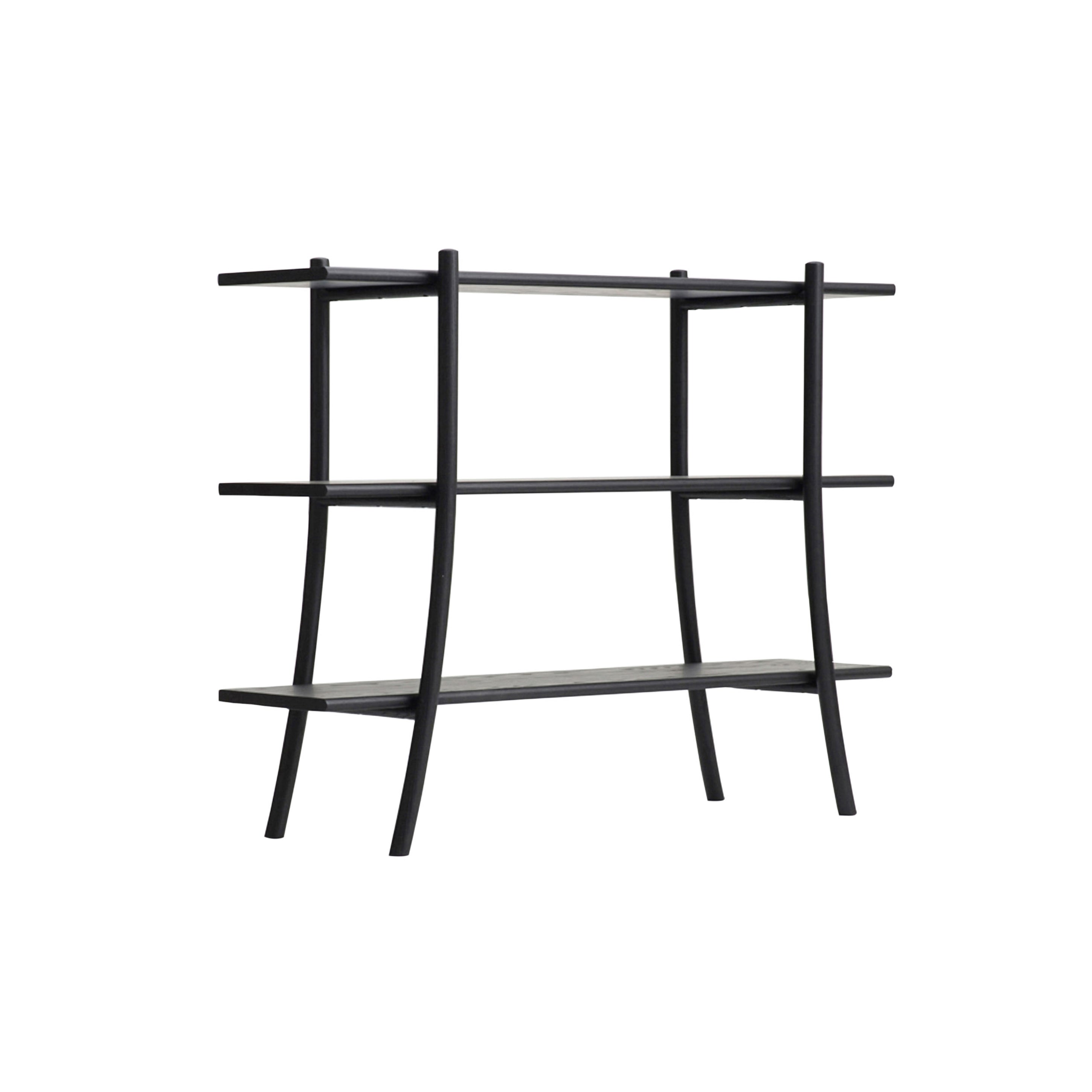 Skyladder Shelves: Low + Sumi Ash